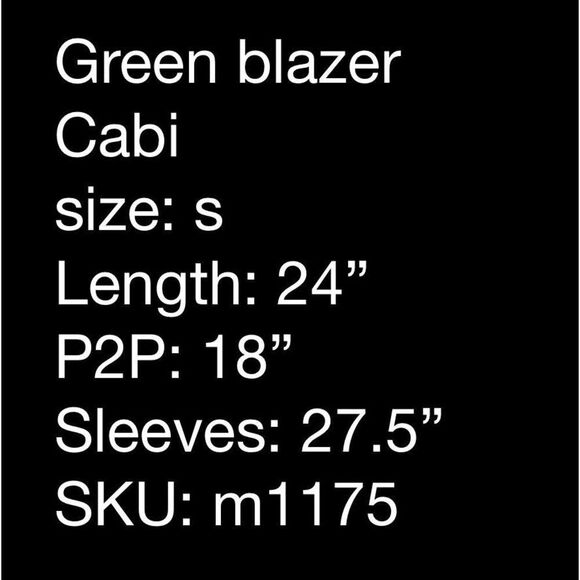 Cabi emerald green blazer- size s - Picture 7 of 7